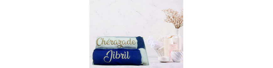 Linge de bain personnalisé Linge de bain personnalisé