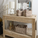coffret velours marron