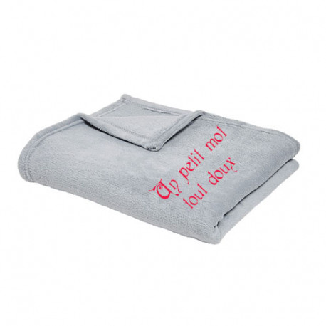 Couverture ou plaid 180X220 cm personnalisé adulte