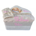 Corbeille cadeau naissance personnalis&eacute;