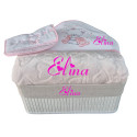 Corbeille cadeau naissance personnalis&eacute;
