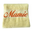 Coffret serviettes de bain personnalisées Vanille