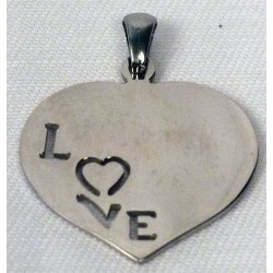 Pendentif coeur gravé