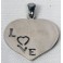 Pendentif coeur gravé