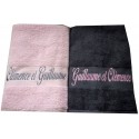 Coffret draps de bain personnalisés