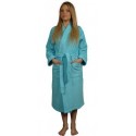 Peignoir de bain Personnalisé pour adulte-luxury -turquoise