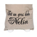 Coussin doudou personnalisé