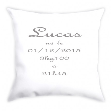 Coussin personnalisé