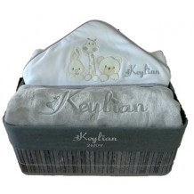 Corbeille cadeau naissance personnalisé