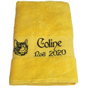 Drap de bain personnalisé Rose