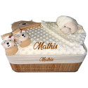 Corbeille cadeau naissance personnalisé