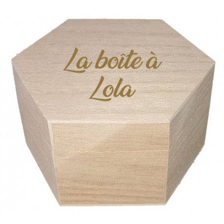 Coffret en bois personnalisé