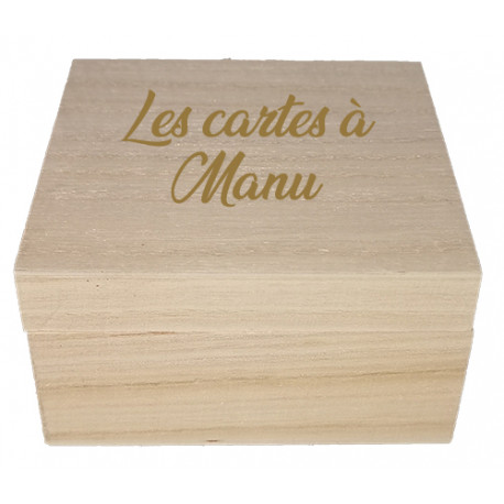 Coffret en bois personnalisé