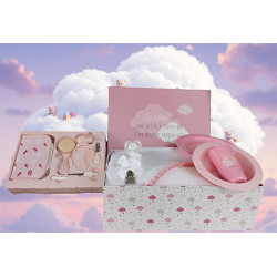Corbeille cadeau naissance personnalisée