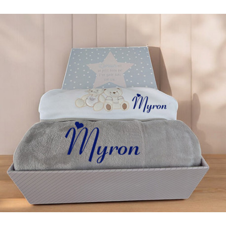 Corbeille cadeau naissance personnalisé