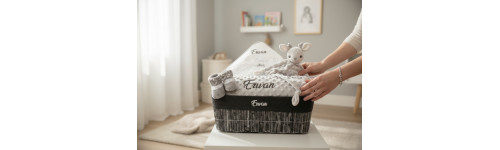 Coffret cadeau naissance personnalisé