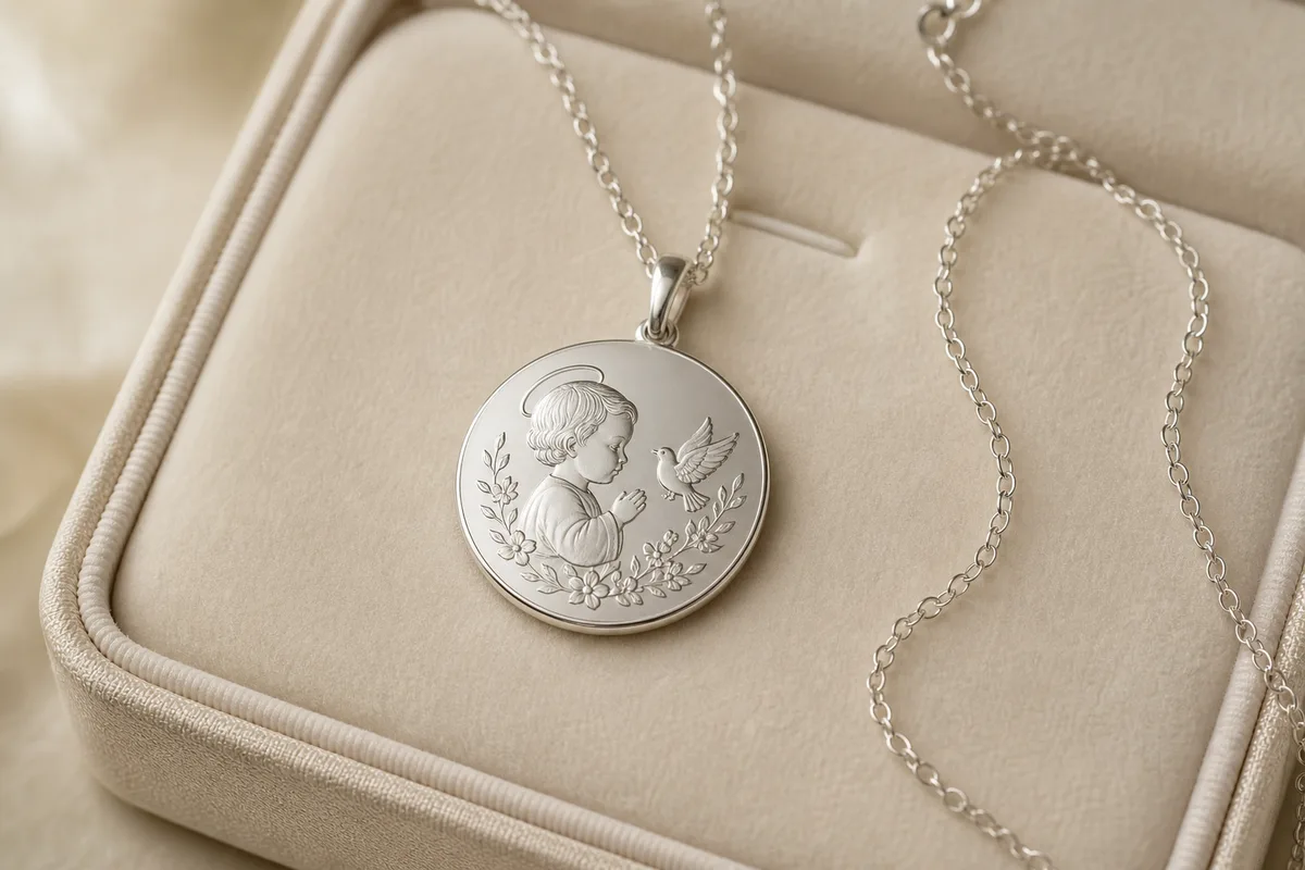 Cadeau de baptême : la médaille en argent, valeur sûre